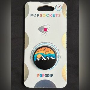 PopSockets PopGrip Swappable Top Mountain Sunset Peaks Phone Grip & Stand NEW